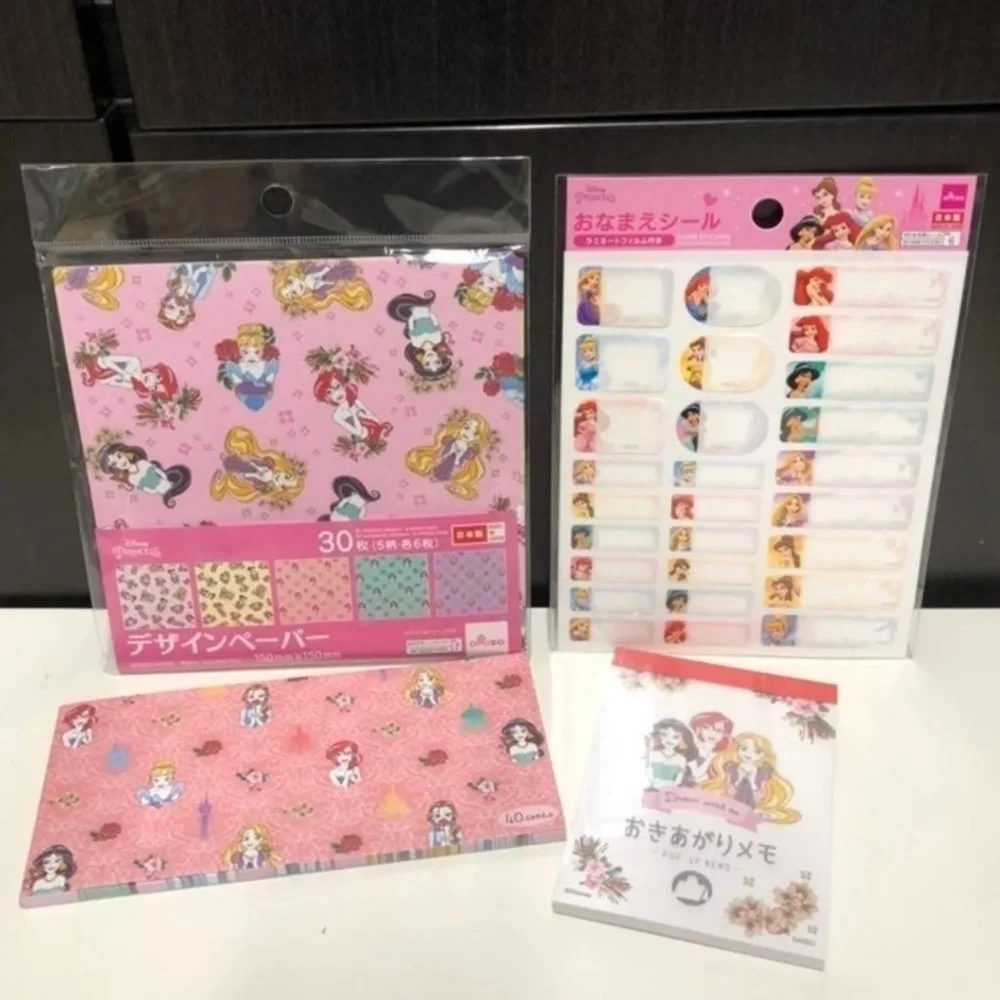 NEW Disney Princess Stationary Card Sticker